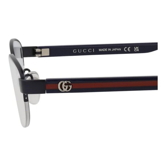 Gucci Womens Round/Oval Blue Blue Transparent Fashion Designer Eyewear - Picture 4 of 4